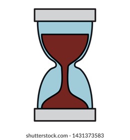 hourglass time device isolated icon