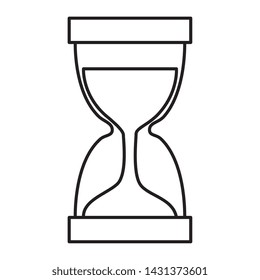 hourglass time device isolated icon