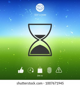 Hourglass time icon