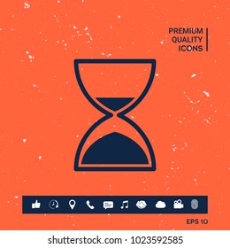 Hourglass time icon