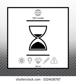 Hourglass time icon