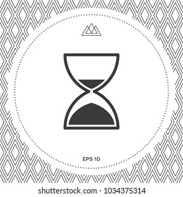 Hourglass time icon