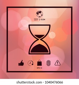 Hourglass time icon