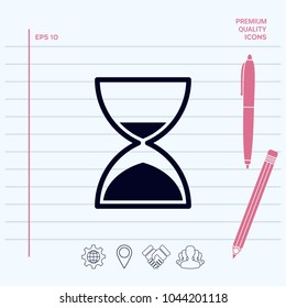 Hourglass time icon