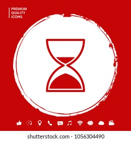 Hourglass time icon