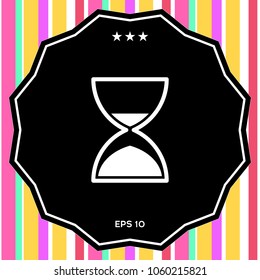 Hourglass time icon