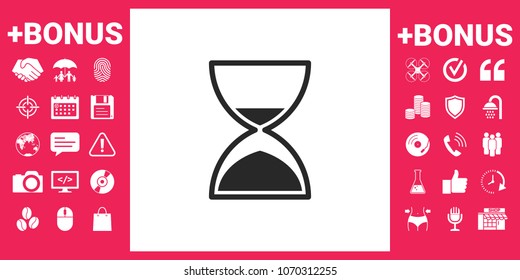 Hourglass time icon