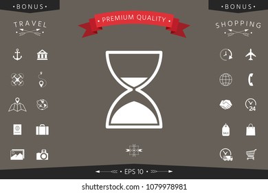 Hourglass time icon