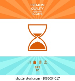 Hourglass time icon