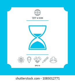 Hourglass time icon