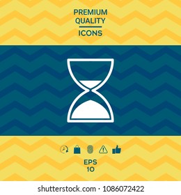 Hourglass time icon