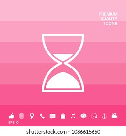 Hourglass time icon