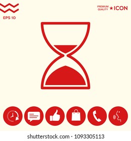 Hourglass time icon