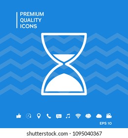 Hourglass time icon