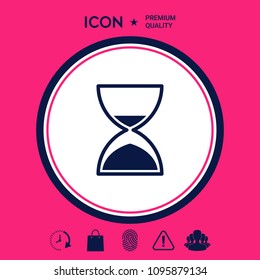Hourglass time icon