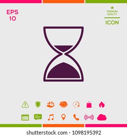 Hourglass time icon