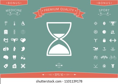 Hourglass time icon