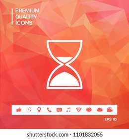 Hourglass time icon
