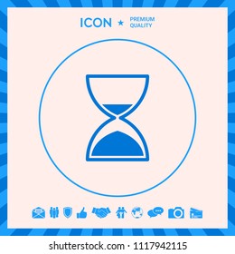 Hourglass time icon