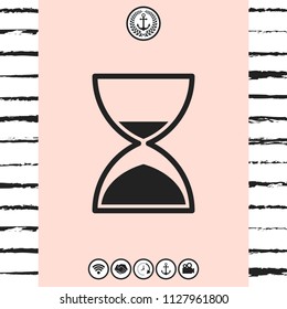 Hourglass time icon