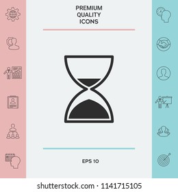 Hourglass time icon