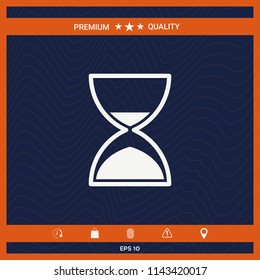 Hourglass time icon