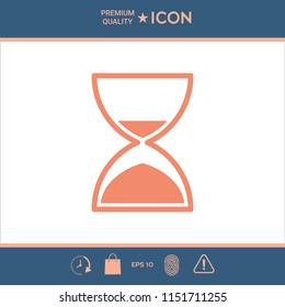 Hourglass time icon