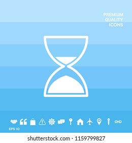 Hourglass time icon