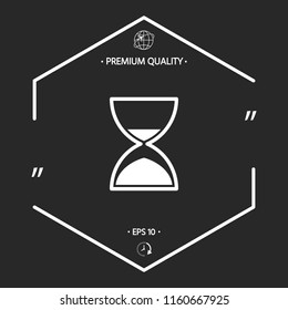 Hourglass time icon