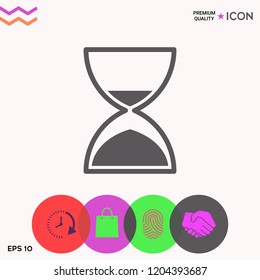 Hourglass time icon
