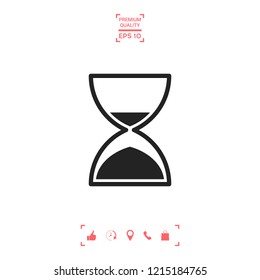 Hourglass time icon