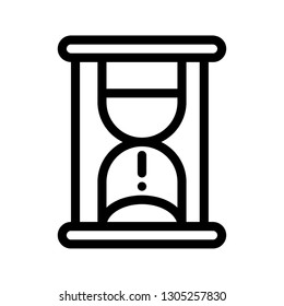 hourglass time icon