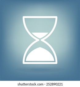 Hourglass time icon. 