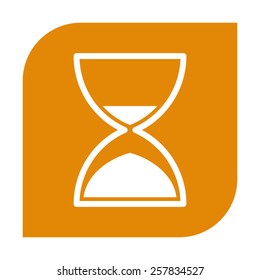Hourglass time icon. 
