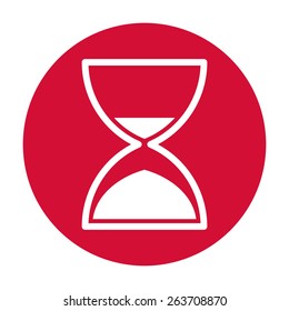 Hourglass time icon