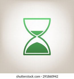 Hourglass time icon.
