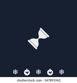 Hourglass time icon.