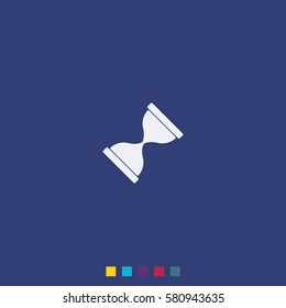 Hourglass time icon.