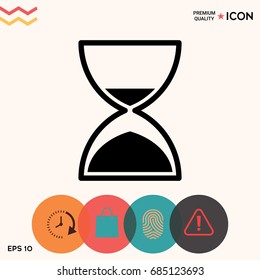 Hourglass time icon