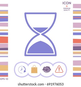Hourglass time icon Hourglass time icon