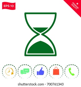 Hourglass time icon