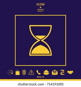 Hourglass time icon