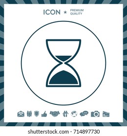 Hourglass time icon