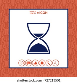 Hourglass time icon