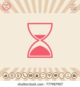 Hourglass time icon