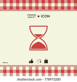 Hourglass time icon