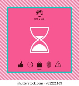 Hourglass time icon