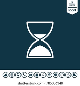 Hourglass time icon