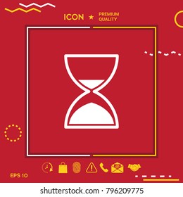 Hourglass time icon
