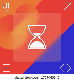 Stundenglas-Zeitsymbol. Elemente für Ihr Design